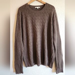 Cotton Wool Blend Knit Vintage Sweater